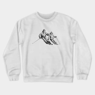 Ski Paar Crewneck Sweatshirt